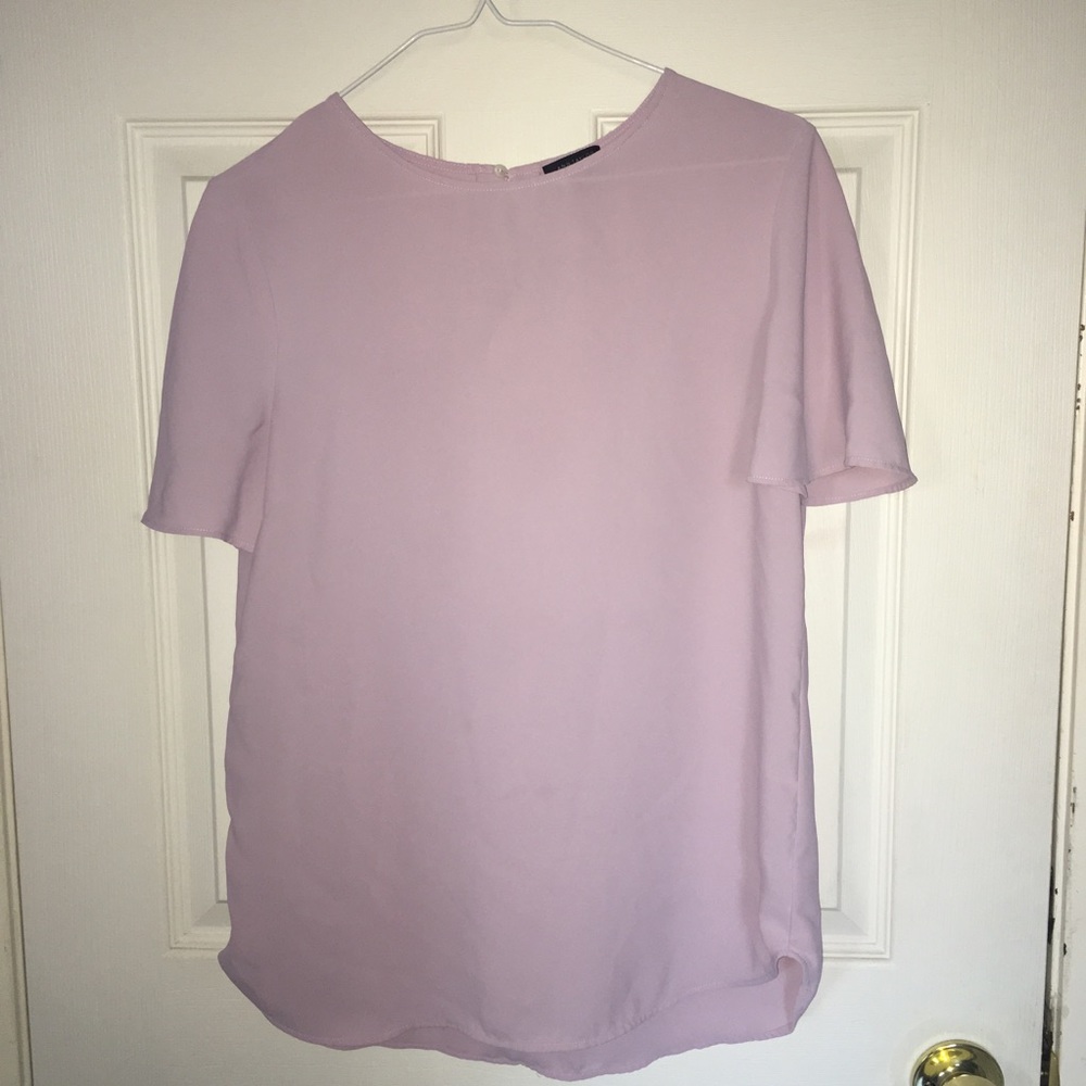 Ann Taylor Violet Short Sleeve Blouse XS